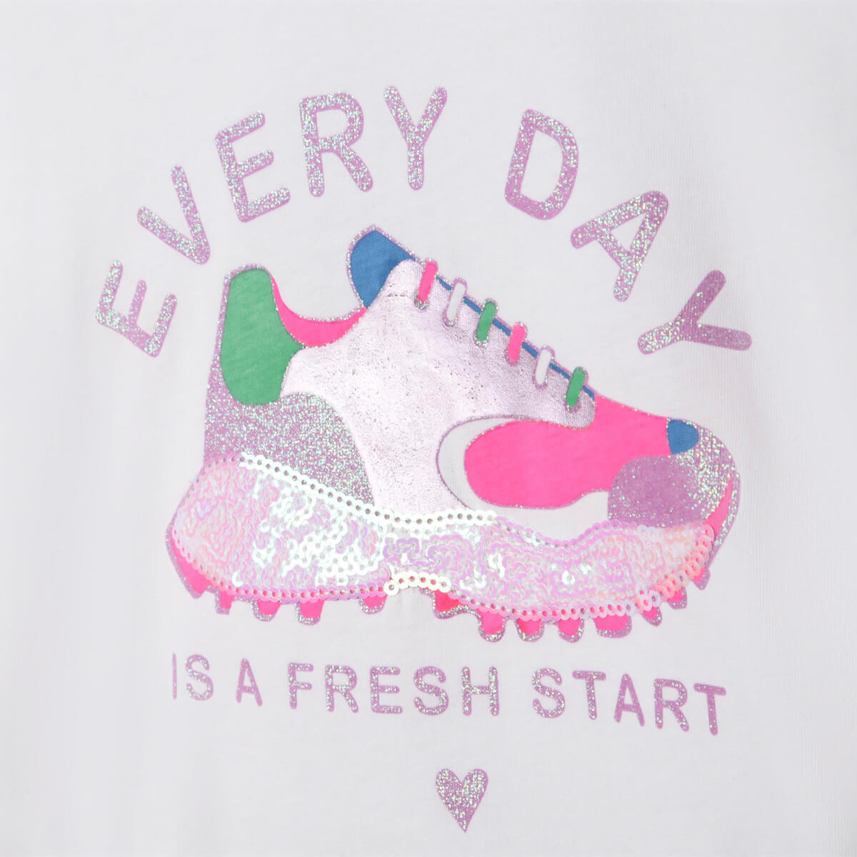 Billieblush Girls White Short Sleeves Fancy T-Shirt