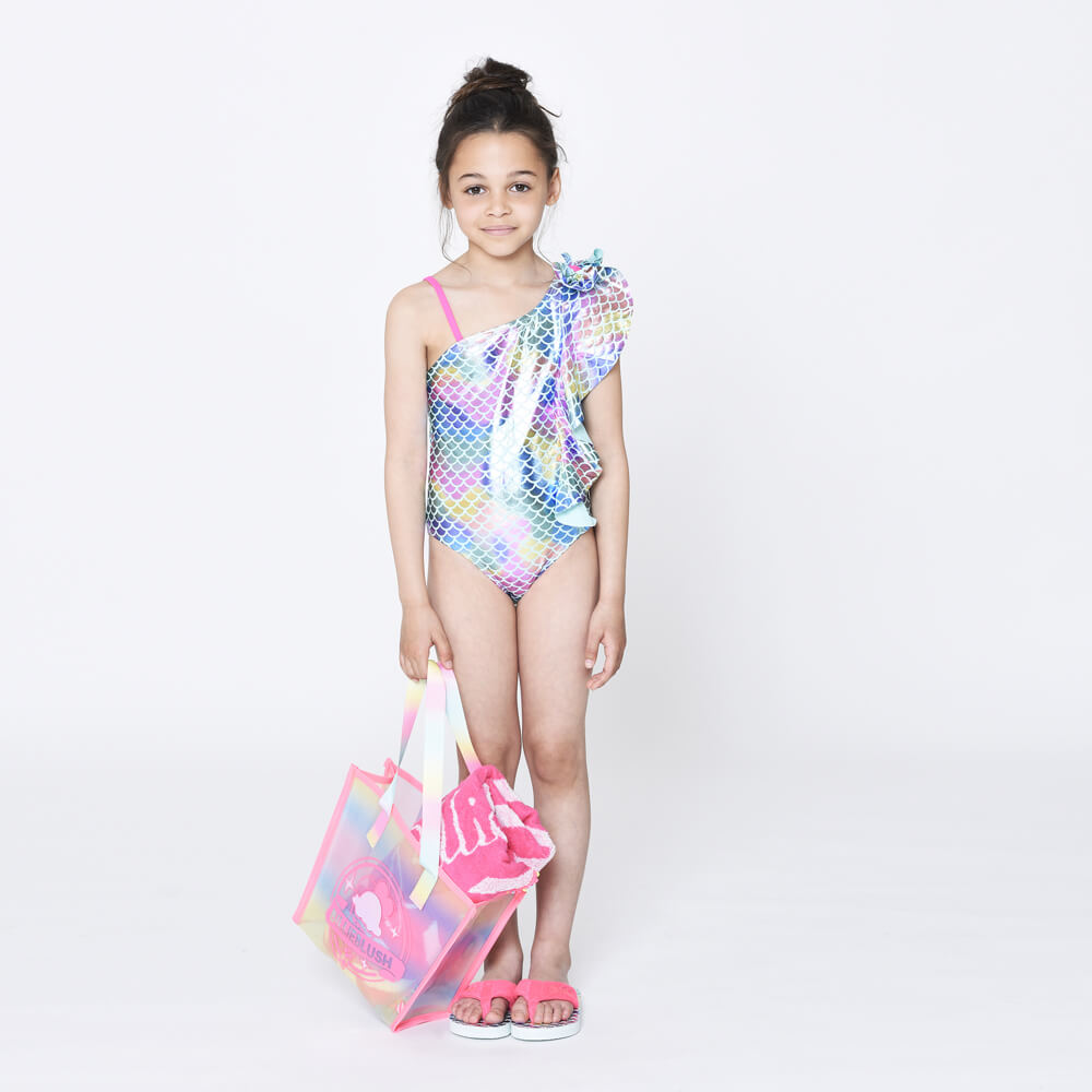 Billieblush Girls Turquoise Swimming Costume