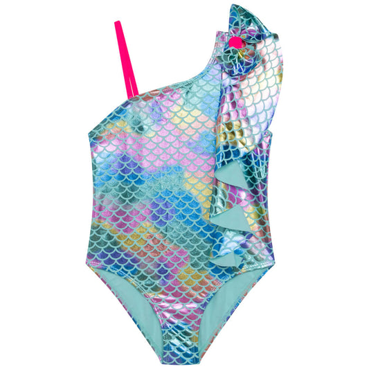 Billieblush Girls Turquoise Swimming Costume