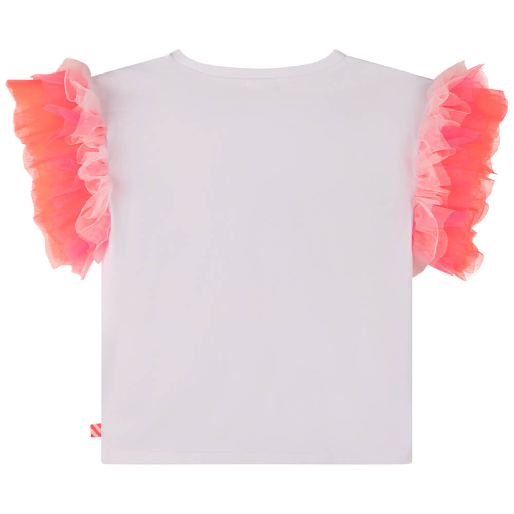 Billieblush Girls White T-Shirt With Candy Lover Writing
