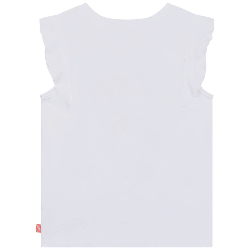 Billieblush Girls White T-Shirt With Summer Love Heart