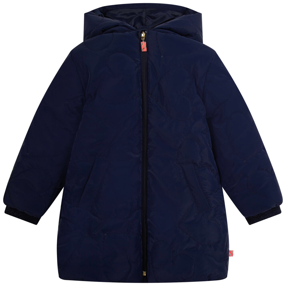 Billieblush Girls Navy Puffer Jacket