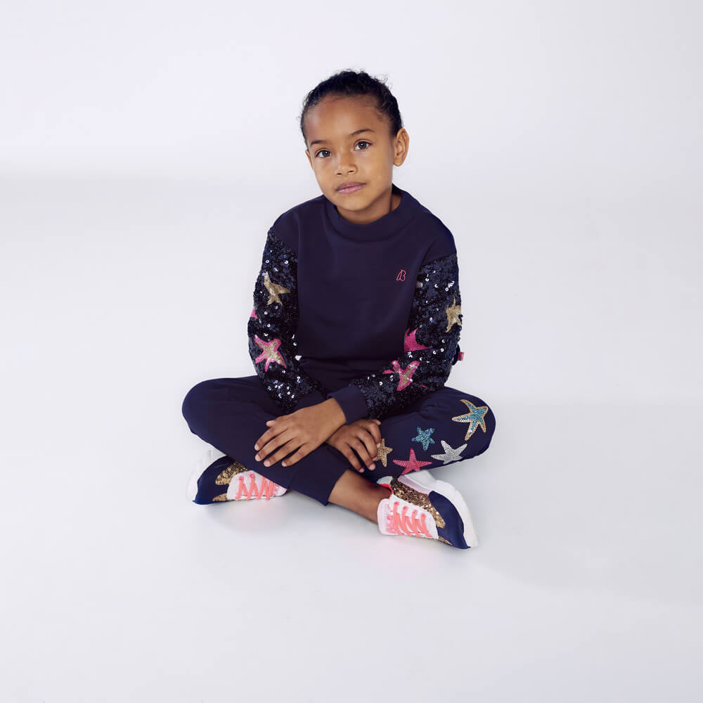 Billieblush Girls Navy Sweatshirt