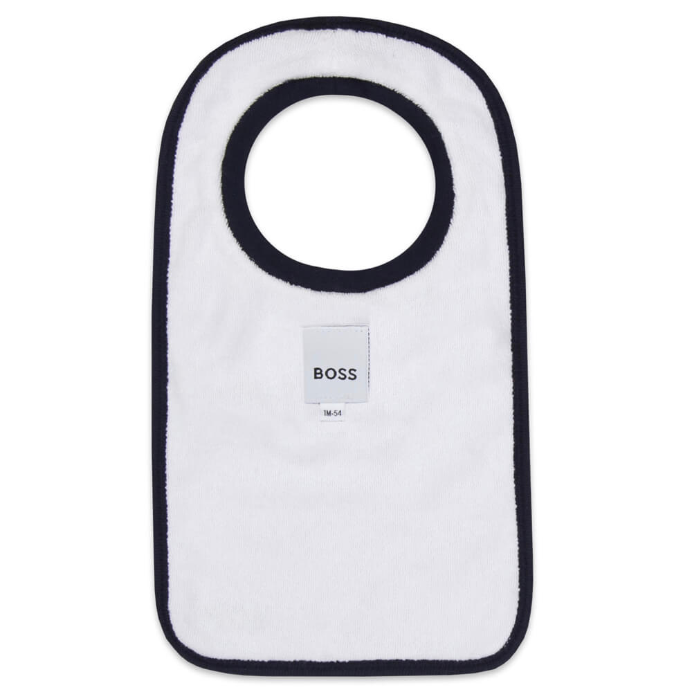 Boss Kidswear Baby Boys Blue Babysuit & Bib