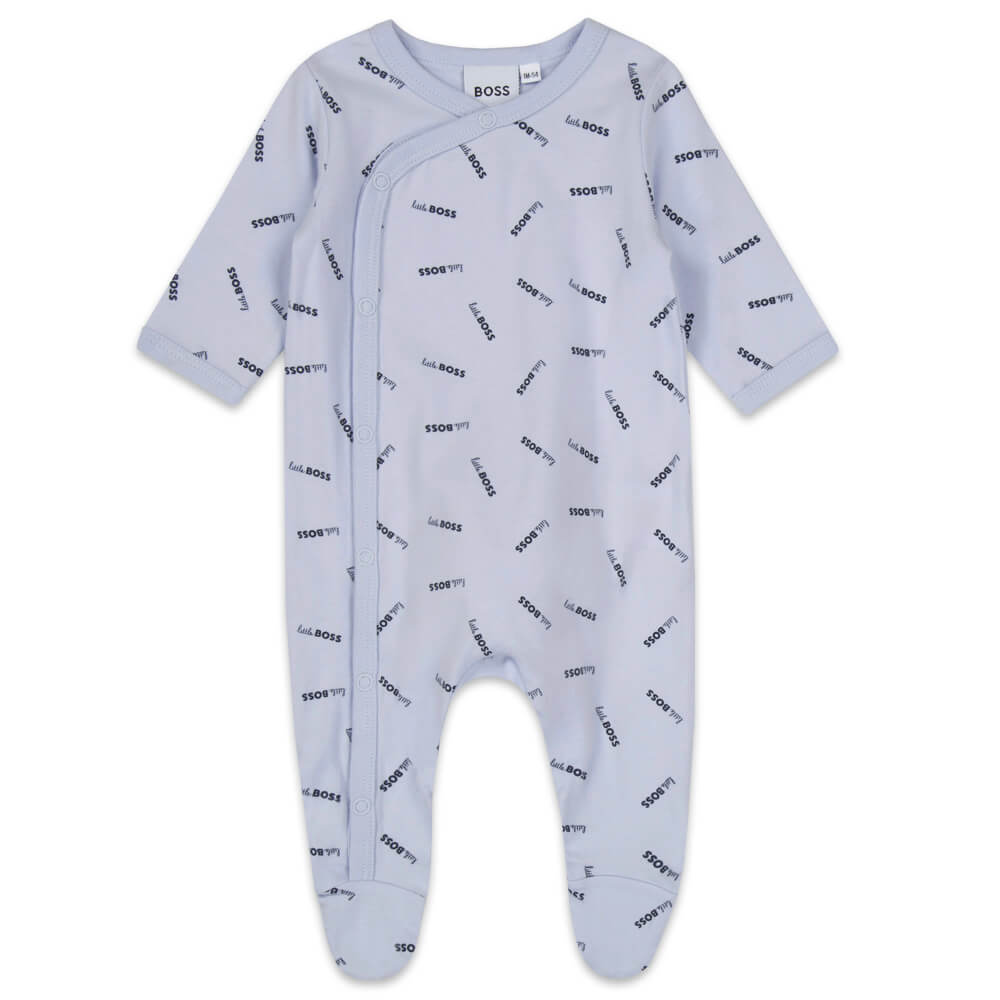 Boss Kidswear Baby Boys Blue Babysuit & Hat