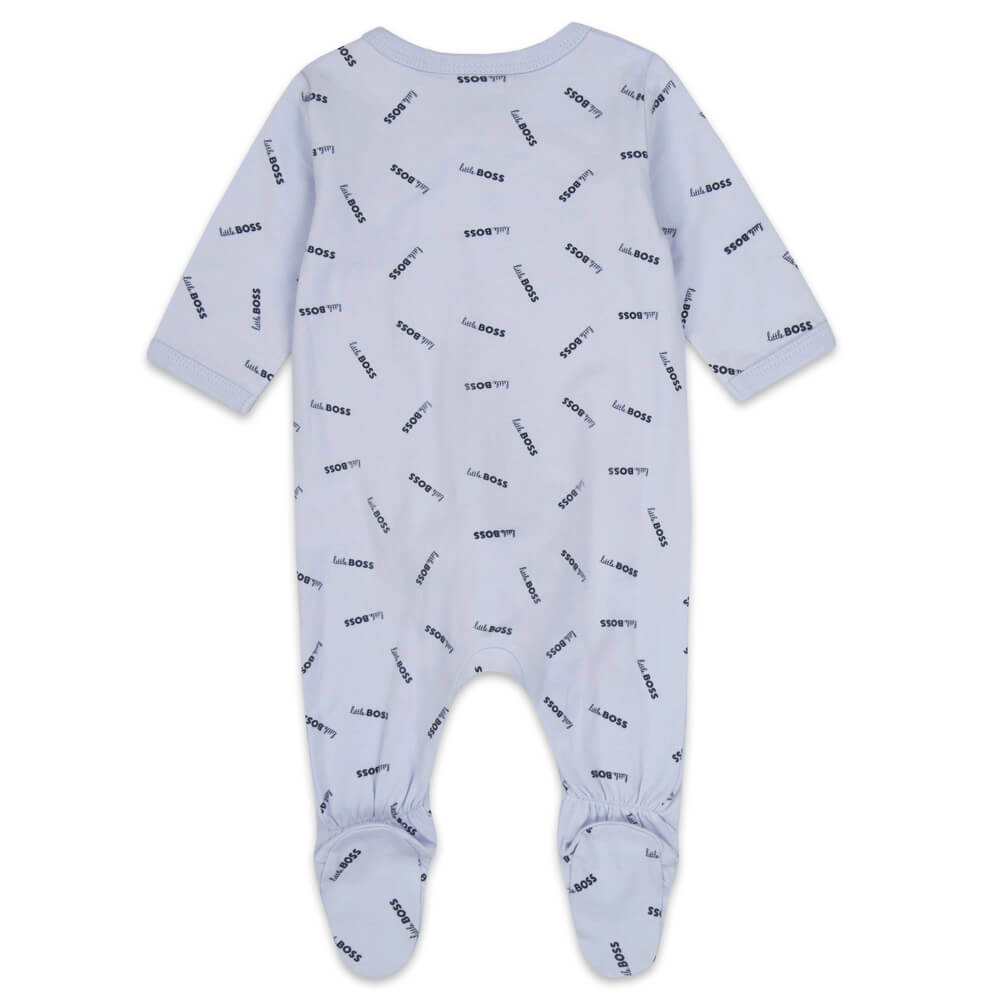 Boss Kidswear Baby Boys Blue Babysuit & Hat