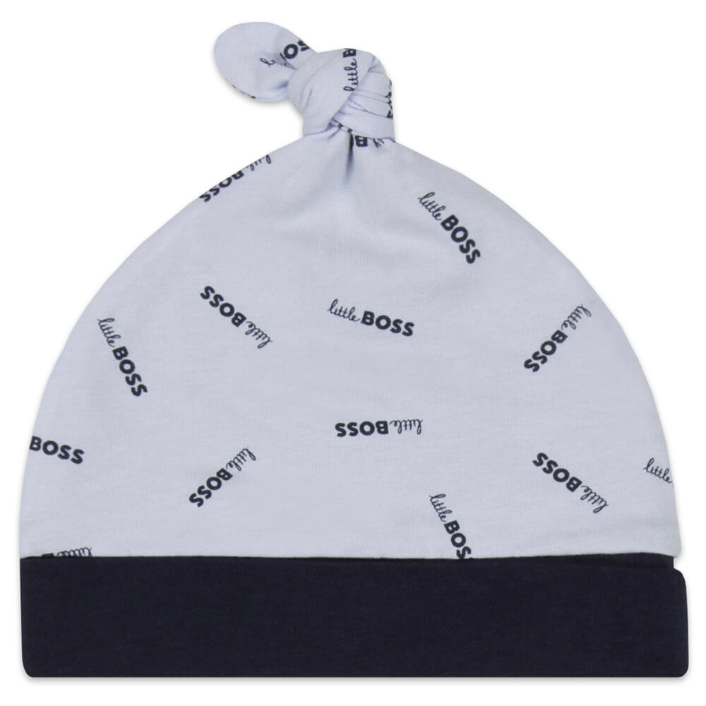 Boss Kidswear Baby Boys Blue Babysuit & Hat