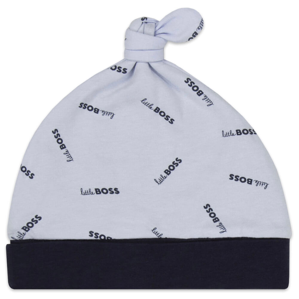 Boss Kidswear Baby Boys Blue Babysuit & Hat
