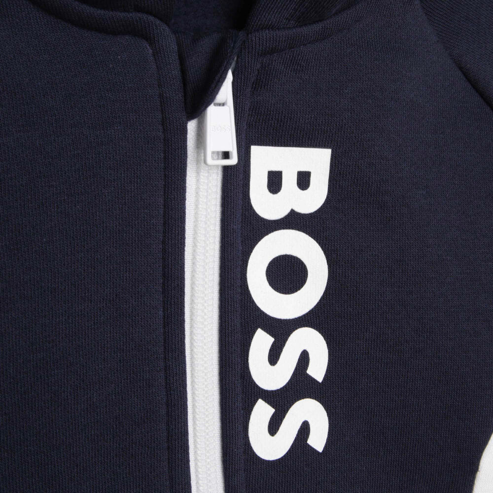 Boss Kidswear Baby Boys Navy Cardigan Suit