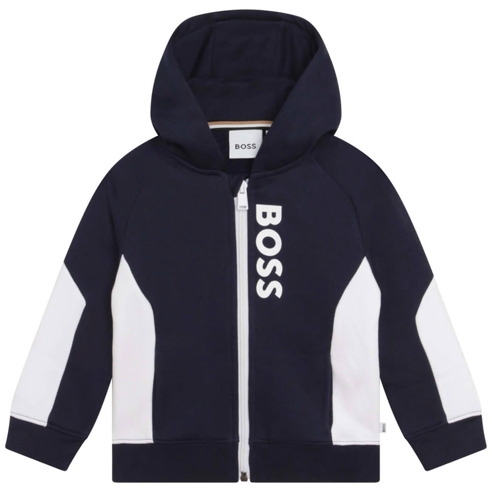Boss Kidswear Baby Boys Navy Cardigan Suit