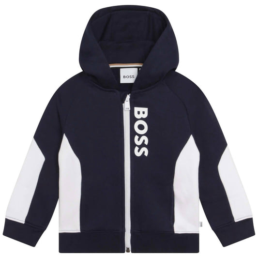Boss Kidswear Baby Boys Navy Cardigan Suit