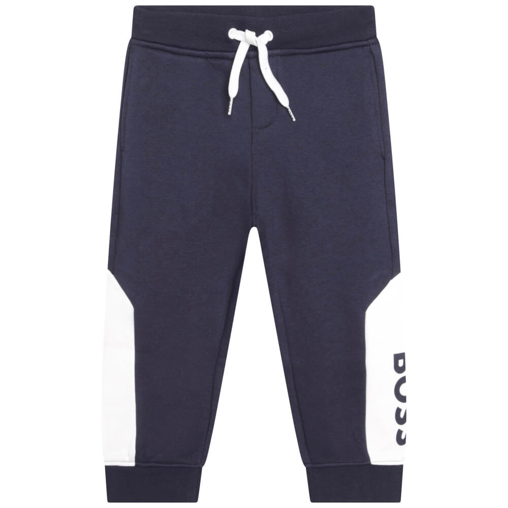 Boss Kidswear Baby Boys Navy Fleece Jogging Bottoms