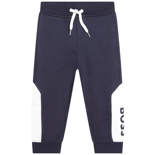 Boss Kidswear Baby Boys Navy Fleece Jogging Bottoms