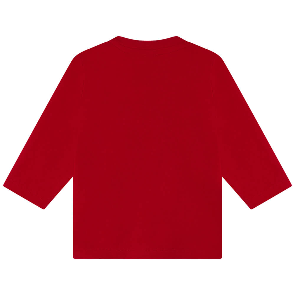 Boss Kidswear Baby Boys Red Long Sleeves T-Shirt