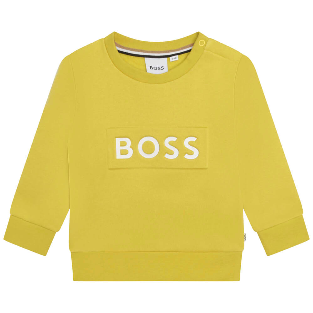 Boss Kidswear Baby Boys Lime Sweatshirt