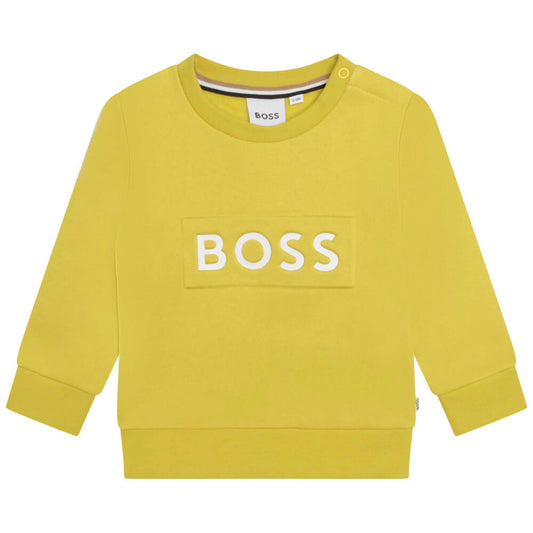 Boss Kidswear Baby Boys Lime Sweatshirt