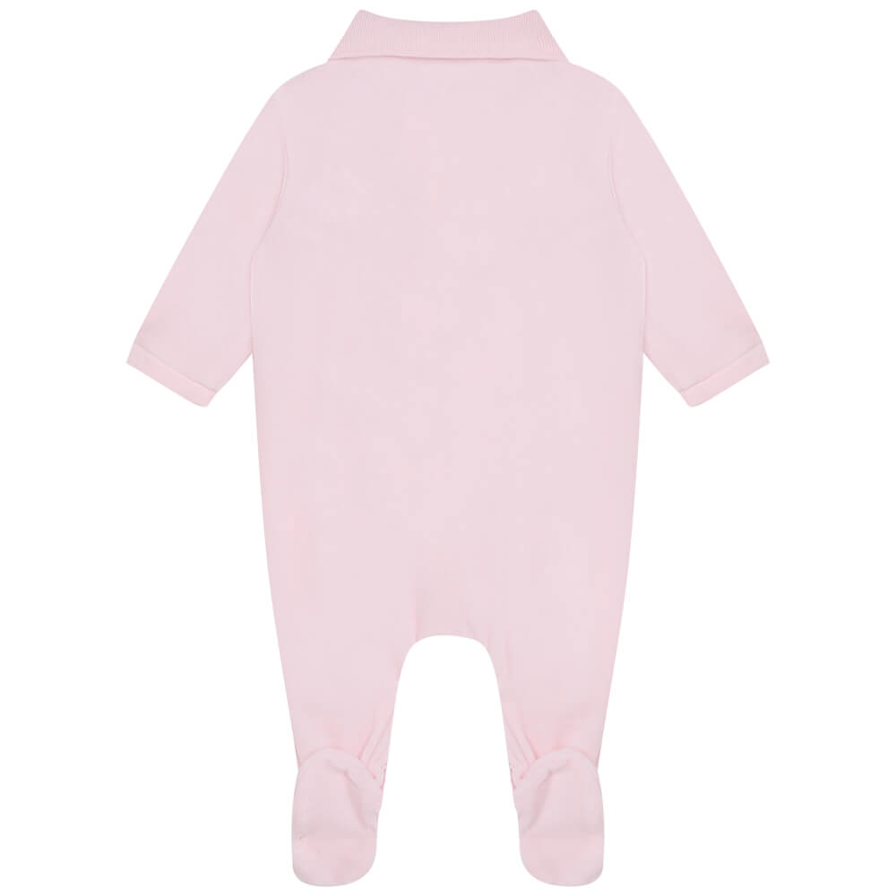 Boss Kidswear Baby Girls Pink Babysuit