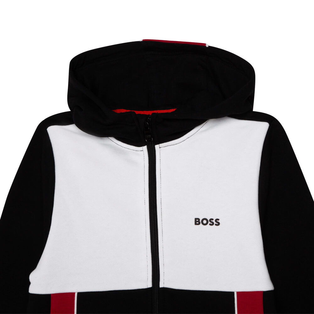 Boss Kidswear Boys Black Cardigan Suit