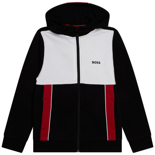 Boss Kidswear Boys Black Cardigan Suit