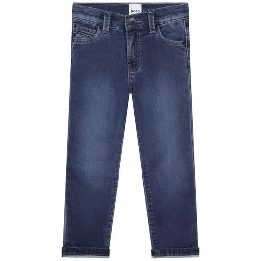 Boss Kidswear Boys Navy Denim Trousers