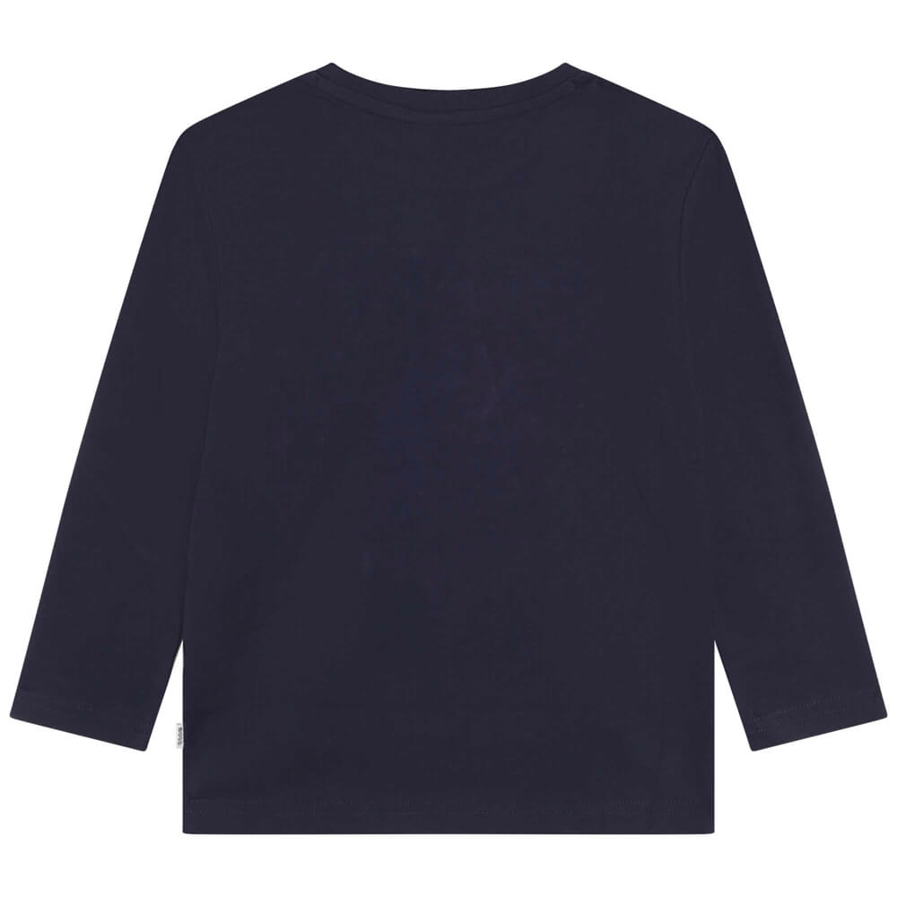 Boss Kidswear Boys Navy Long Sleeves T-Shirt