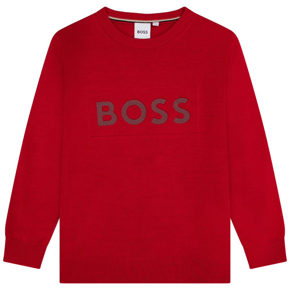 Boss Kidswear Boys Red Sweatshirt