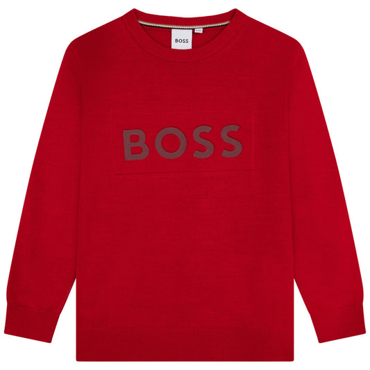 Boss Kidswear Boys Red Sweatshirt