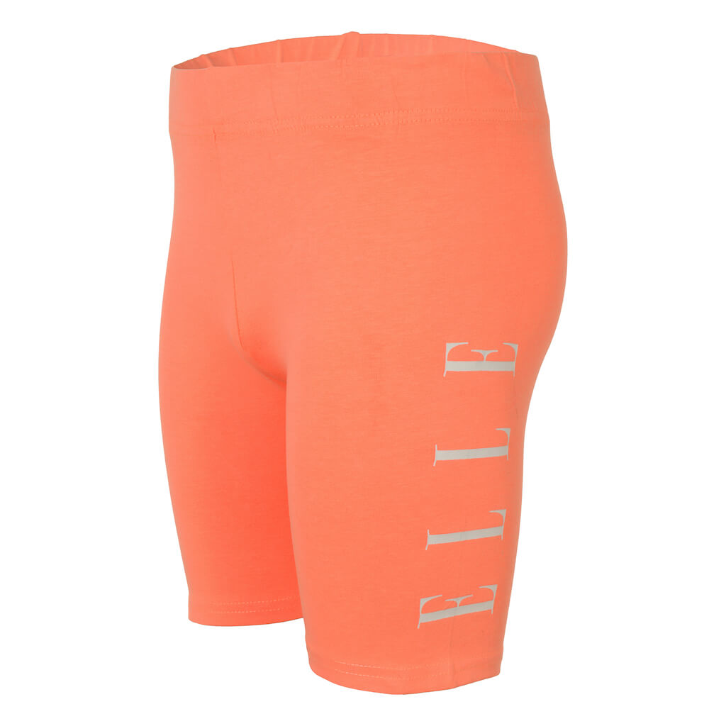 Elle Girls Summer Neon Orange Cycling Shorts