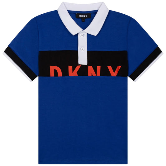 DKNY Boys, Short Sleeve Polo, Blue