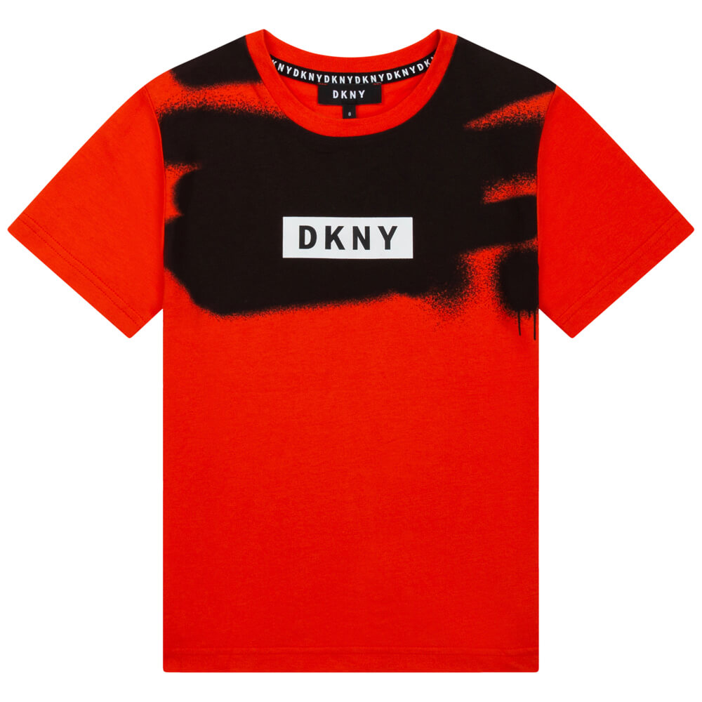 DKNY Boys, Short Sleeves T-Shirt, Peach