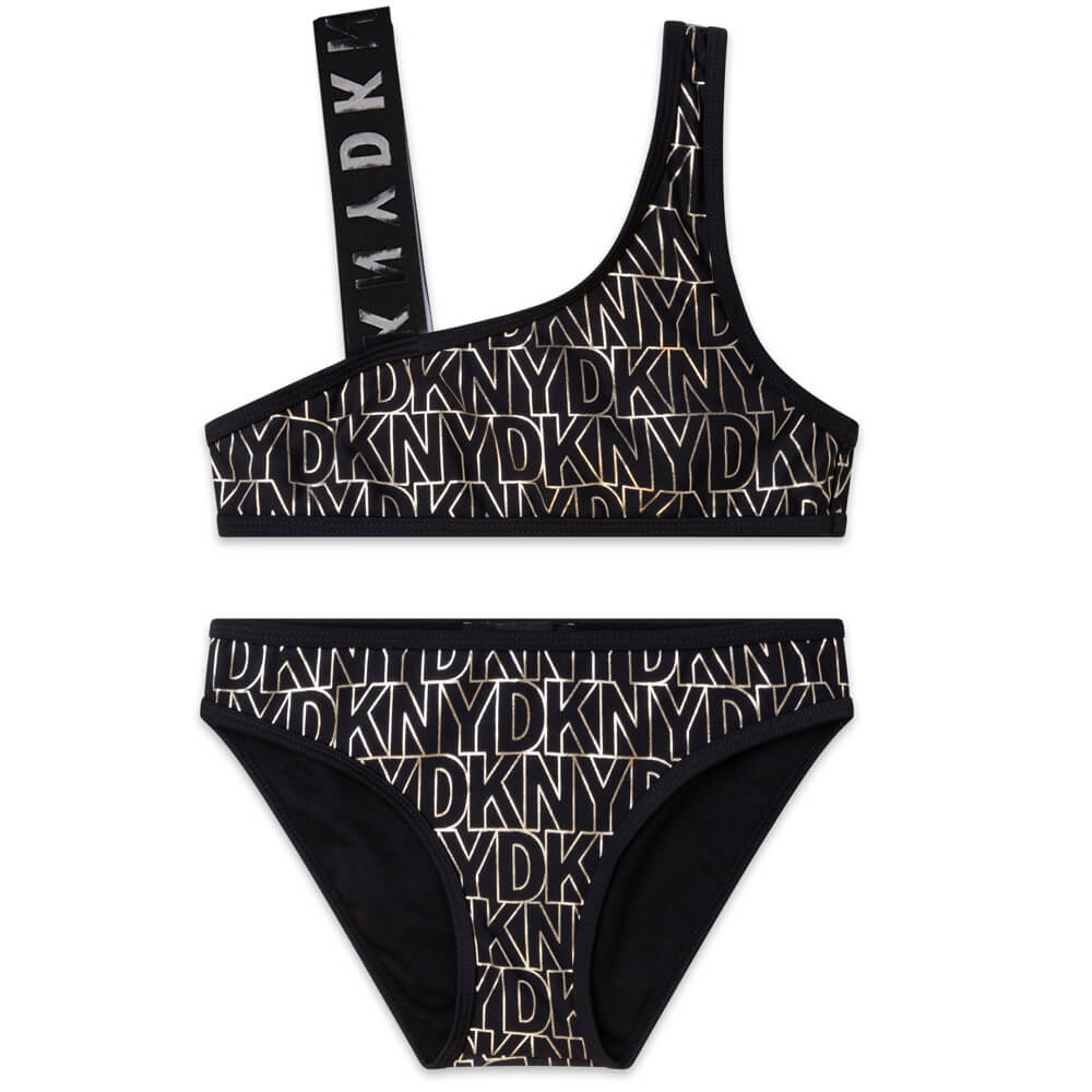 DKNY Girls, Bikini, Black Yellow