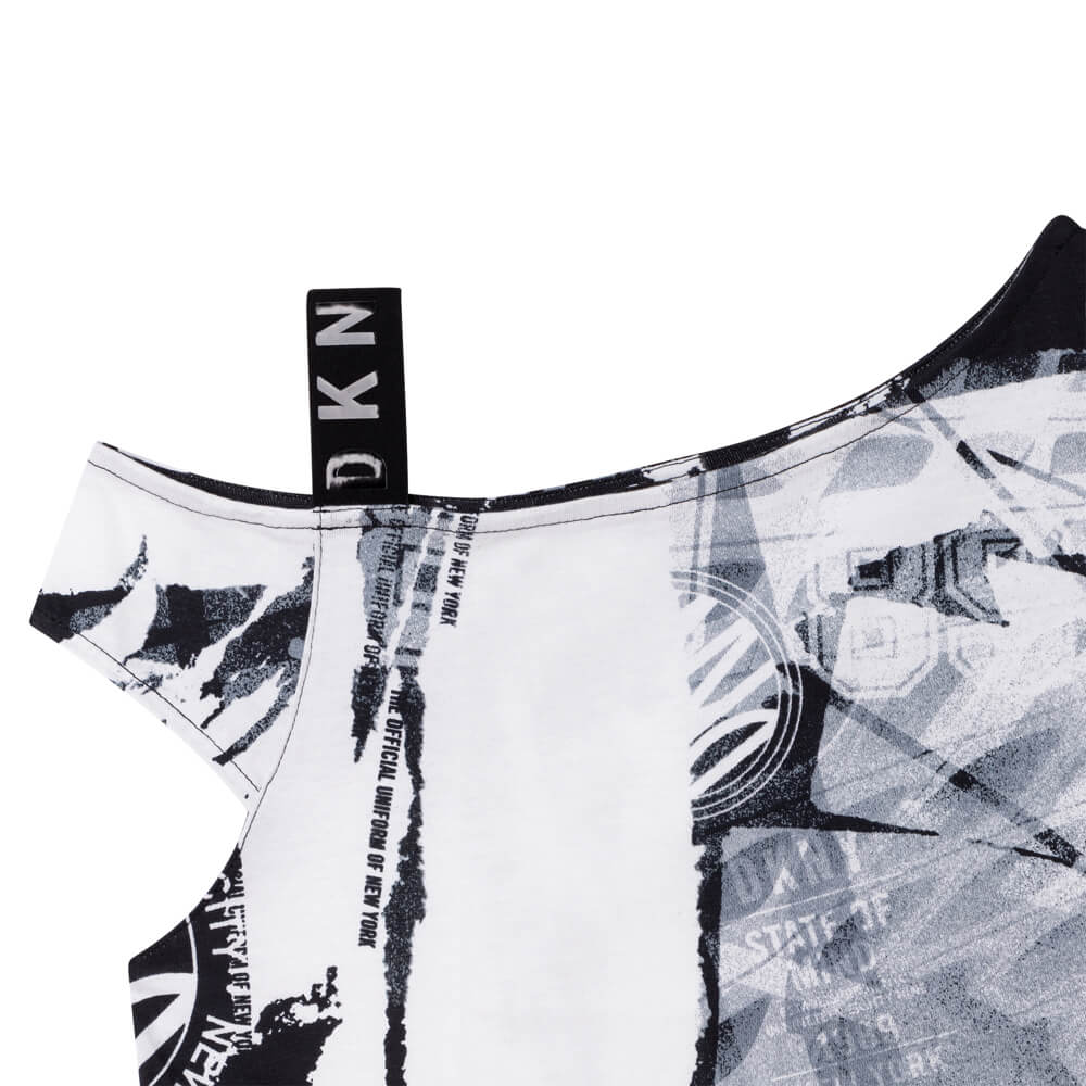DKNY Girls, Fancy T-Shirt, White Black