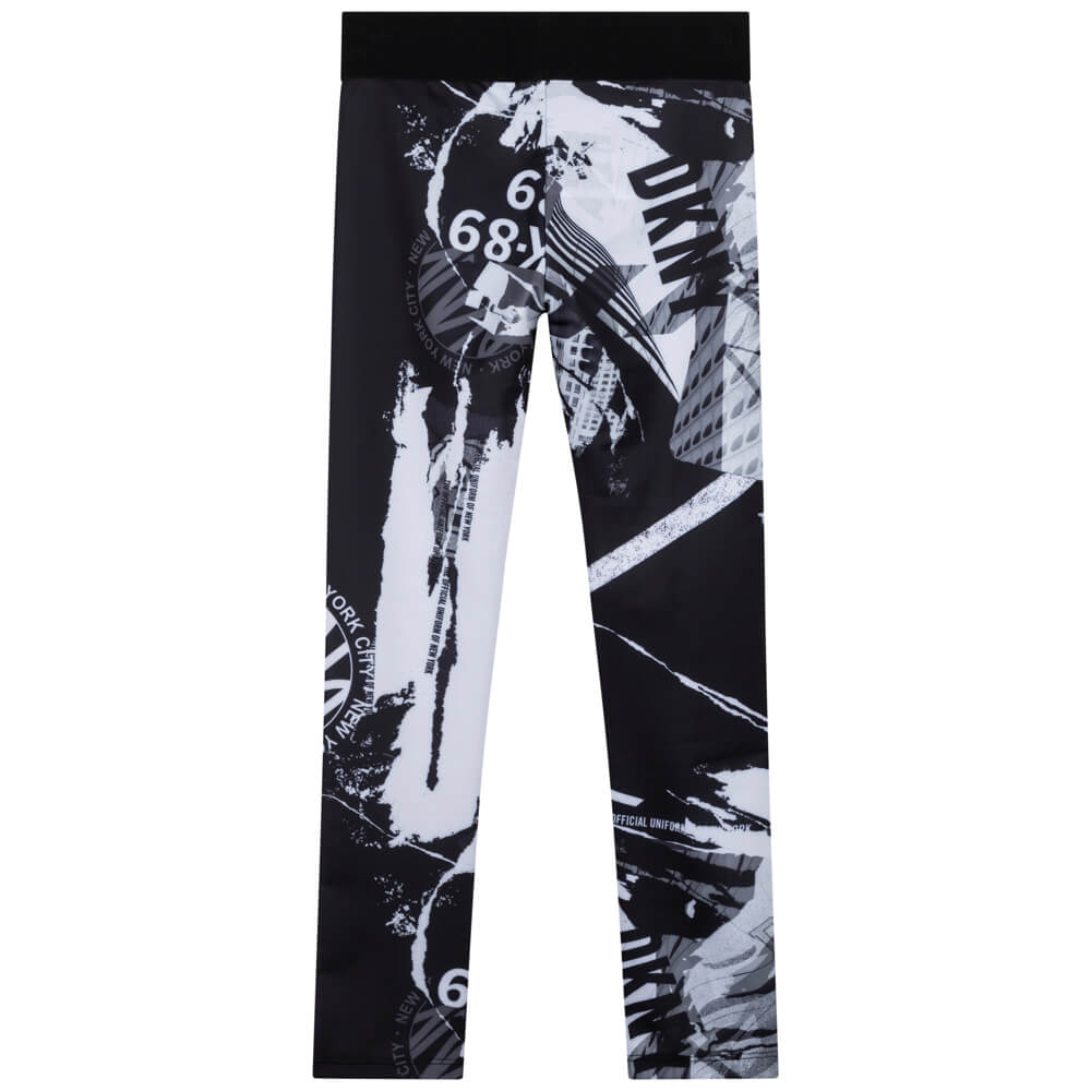 DKNY Girls, Leggings, White Black