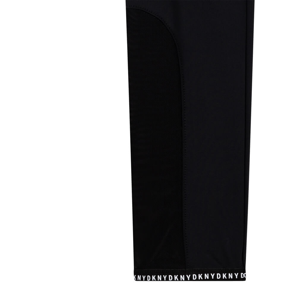 DKNY Girls, Leggings With Logo, Black