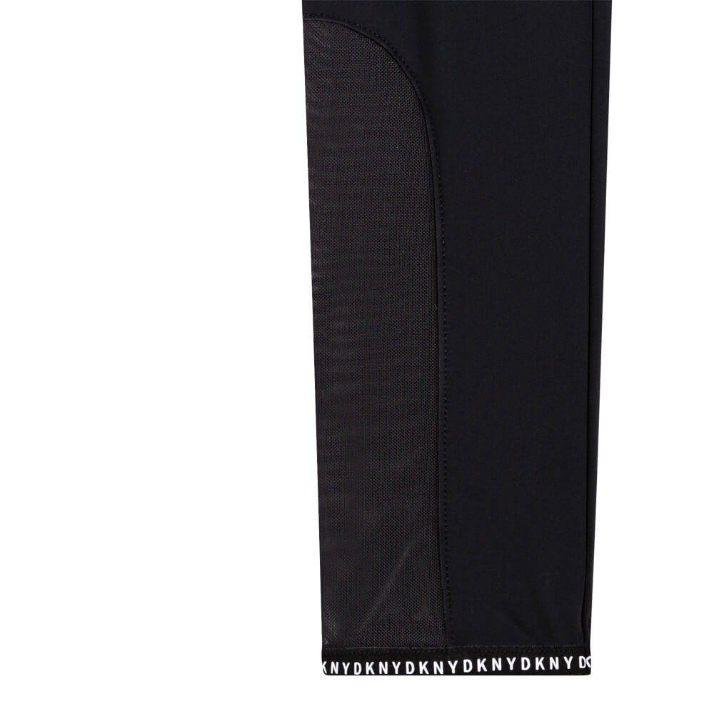 DKNY Girls, Leggings With Logo, Black
