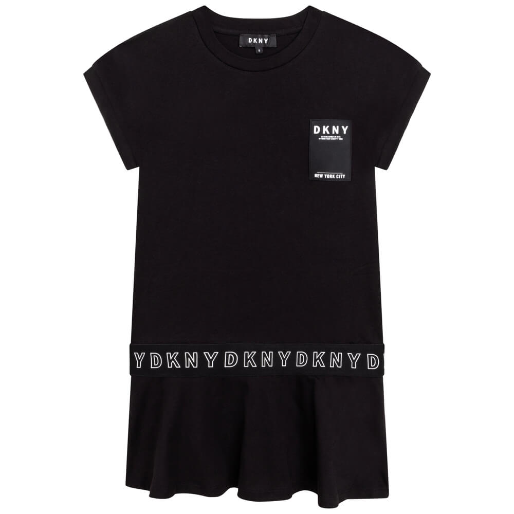 DKNY Girls, Sleeve Dress, Black