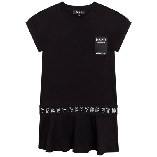 DKNY Girls, Sleeve Dress, Black
