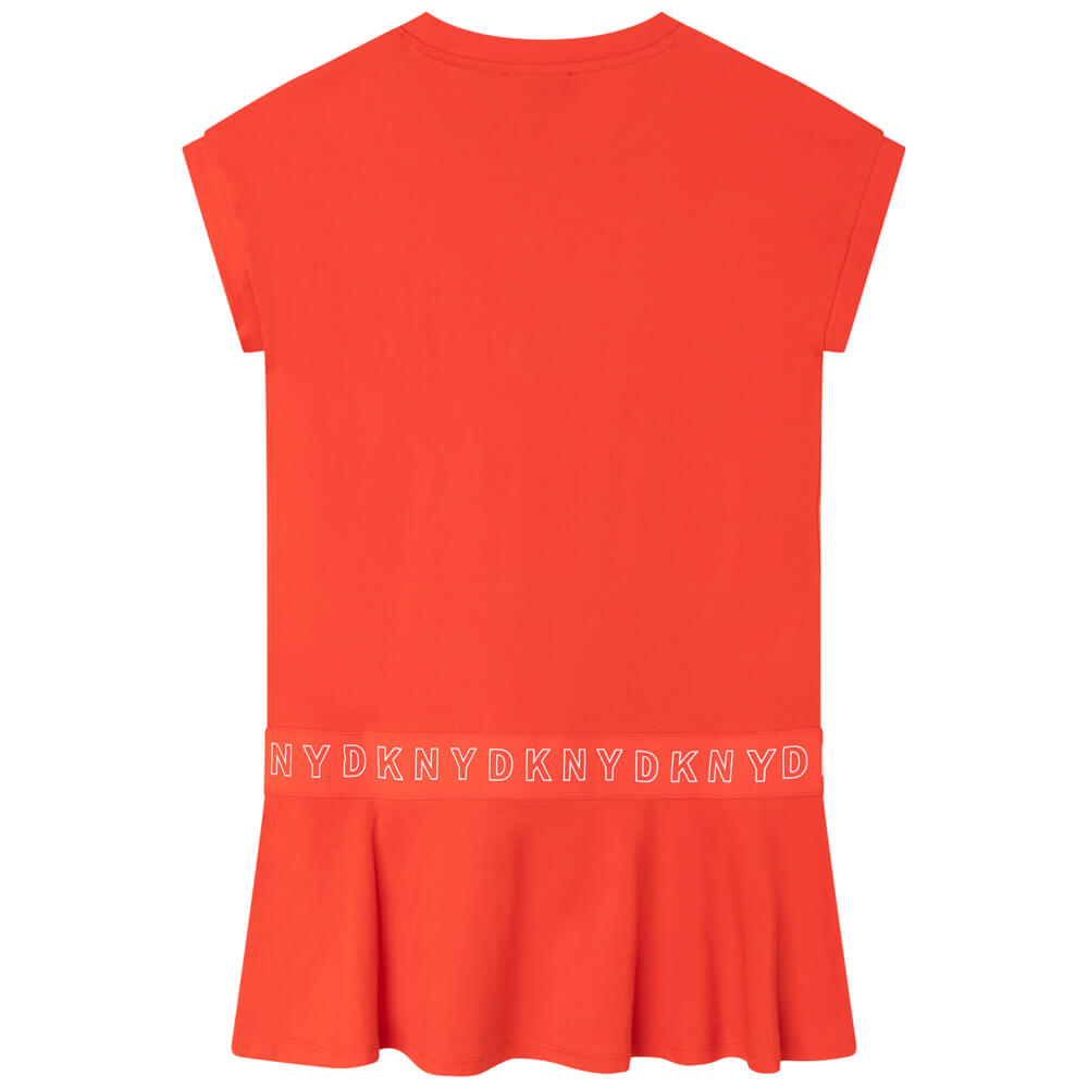 DKNY Girls, Sleeve Dress, Peach