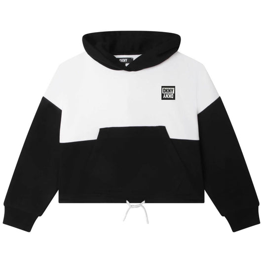 DKNY Kids, Girls, Hooded Sweatshirt, Black