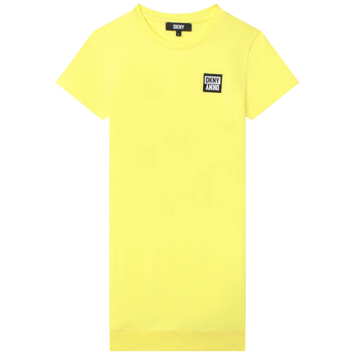 DKNY Kids, Girls, Short Sleeved Dress, Yellow