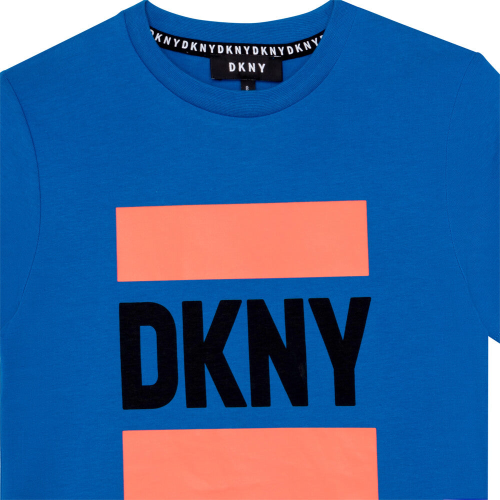 DKNY Kidswear, Boys Short Sleeves T-Shirt, Blue