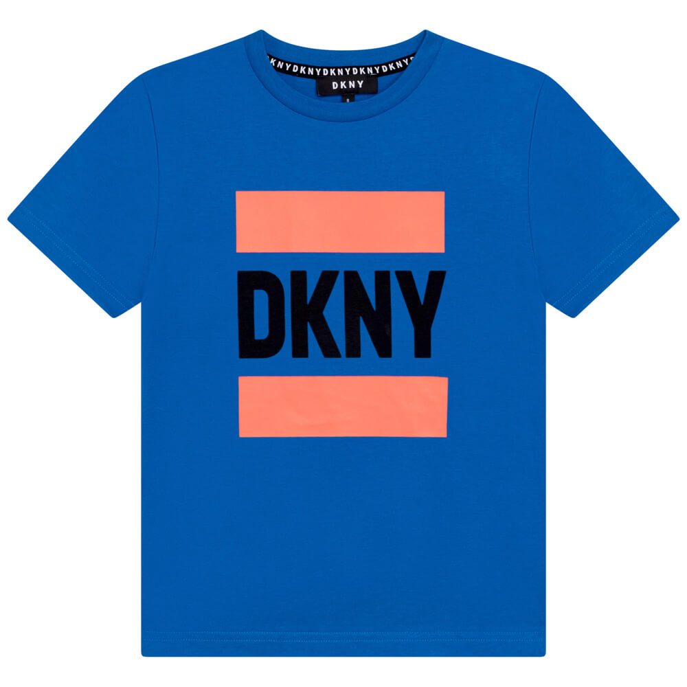 DKNY Kidswear, Boys Short Sleeves T-Shirt, Blue