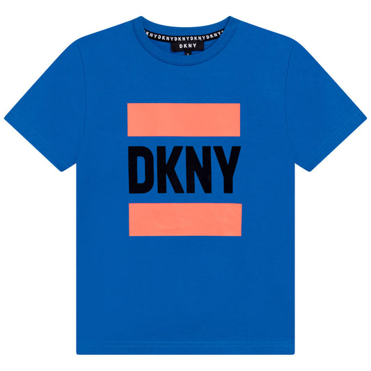 DKNY Kidswear, Boys Short Sleeves T-Shirt, Blue