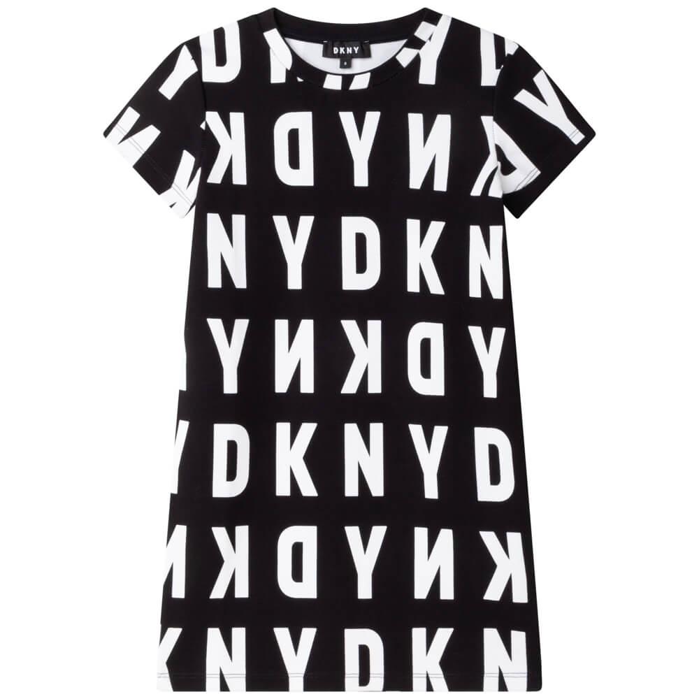 Girls Black White Dress