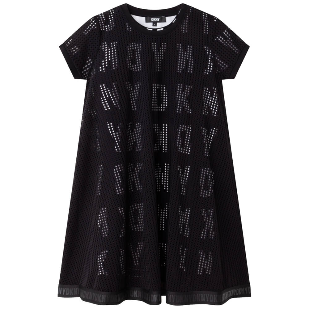 DKNY Kidswear, Girls Dress, Black & White