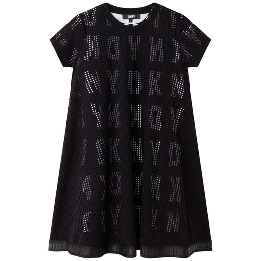 DKNY Kidswear, Girls Dress, Black & White