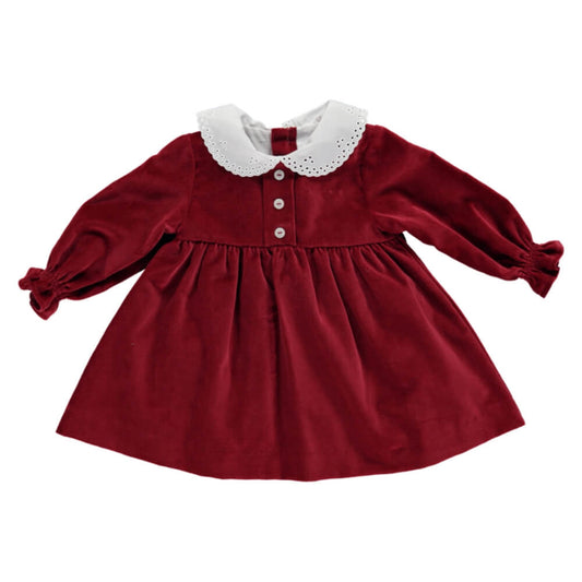 Deolinda Baby Girls Maroon Dress