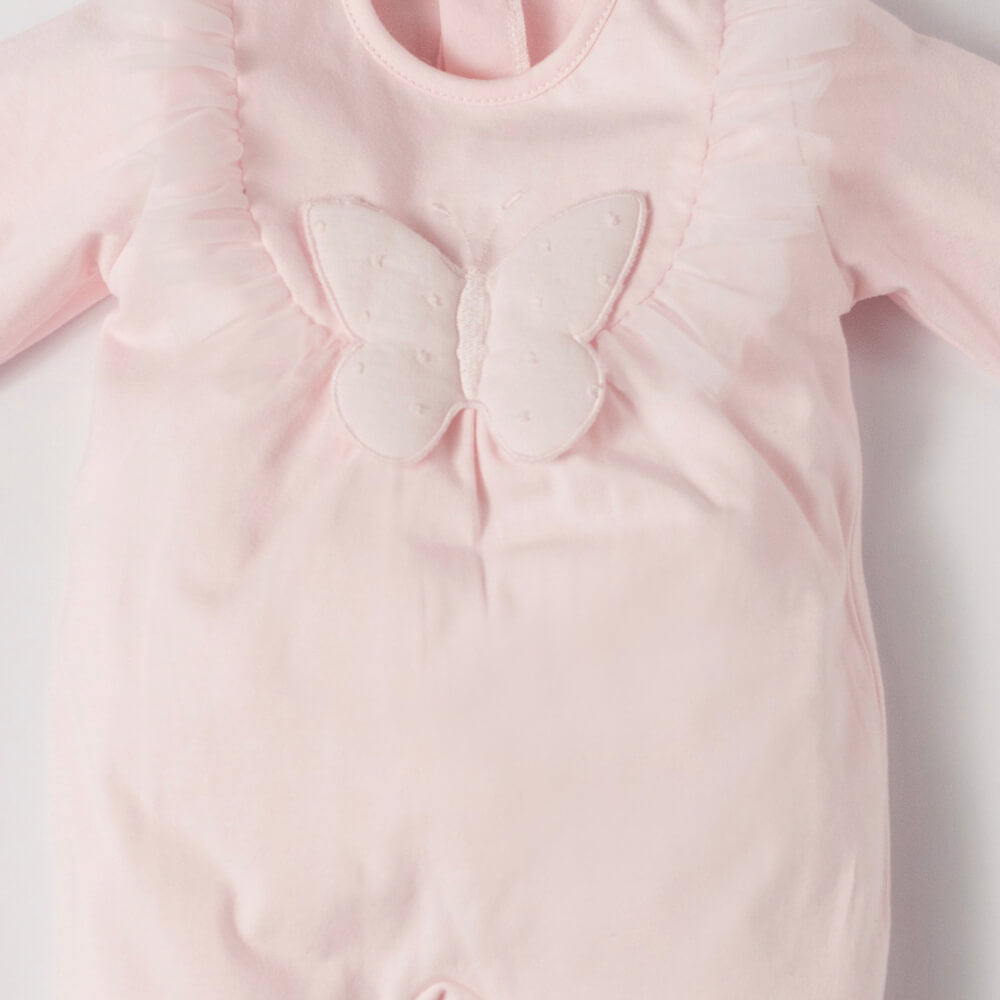 Deolinda Baby Girls Pink All in One Babysuit