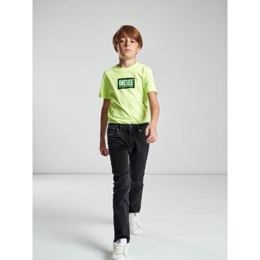 Diesel Boys Black Denim Thommer Jeans