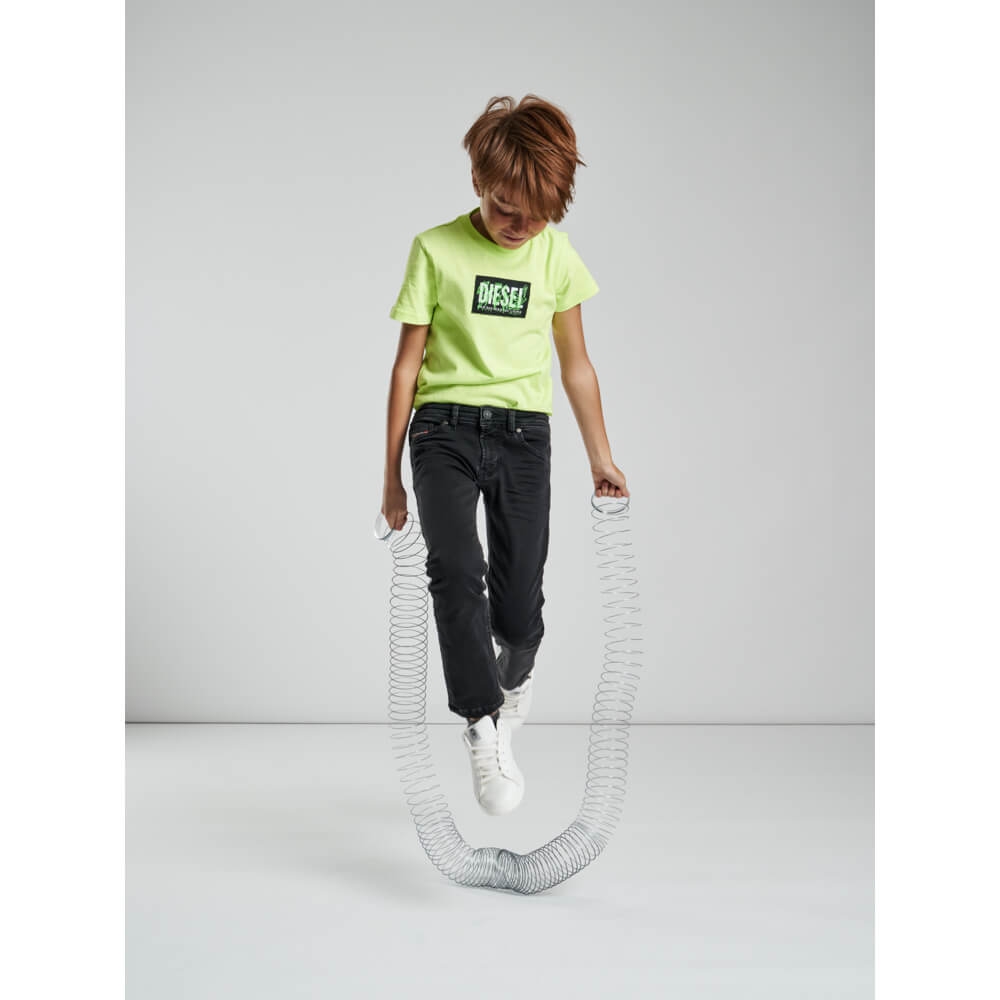 Diesel Boys Black Denim Thommer Jeans